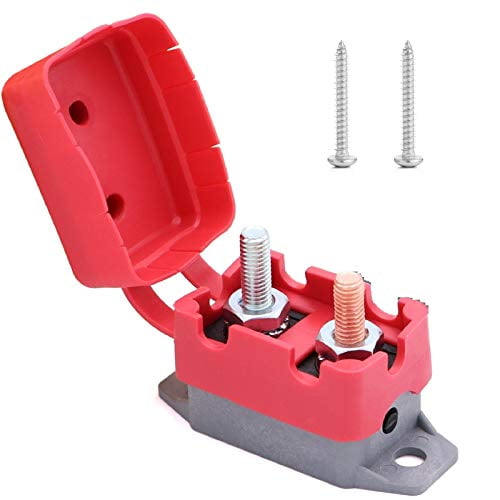 car engines 40A 12V/24V Manual Reset Circuit Breaker with Cover Stud Bolt Type and Screw for battery chargers trucks electric cars buses car engines 40A 12V/24V Manual Reset Circuit Breaker with Cover Stud Bolt Type and Screw for battery chargers trucks electric cars buses
